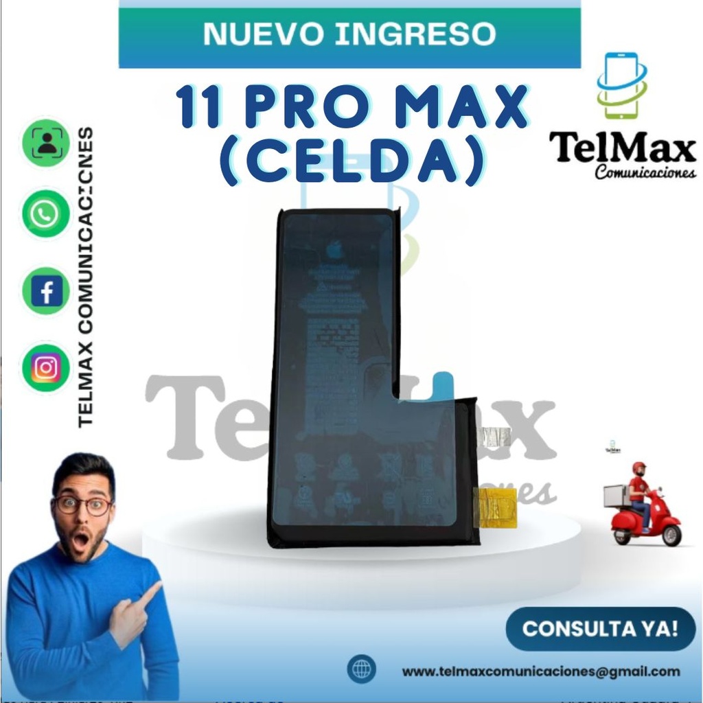 BATERIA IPHONE 11 PRO MAX (CELDA)(Original)