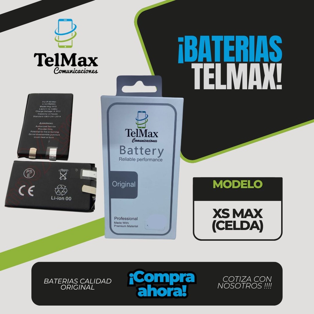 BATERIA IPHONE XS MAX (CELDA)(Original)