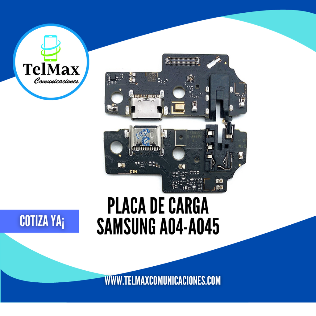 PLACA DE CARGA SAMSUNG A04 A045F