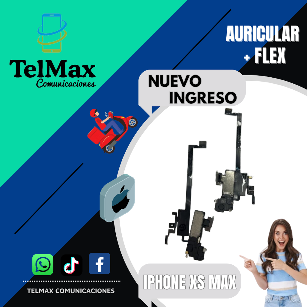 AURICULAR+ FLEX IPHONE XS MAX