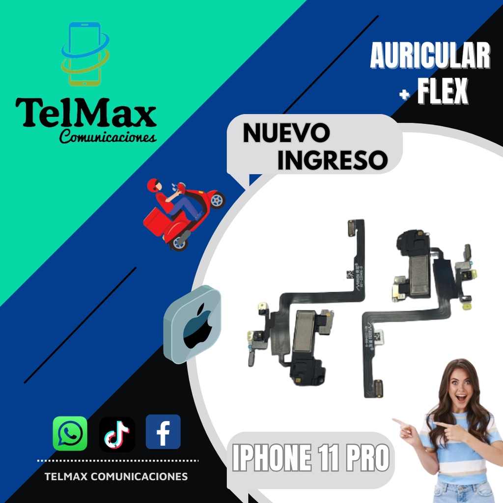 AURICULAR+ FLEX IPHONE 11 PRO