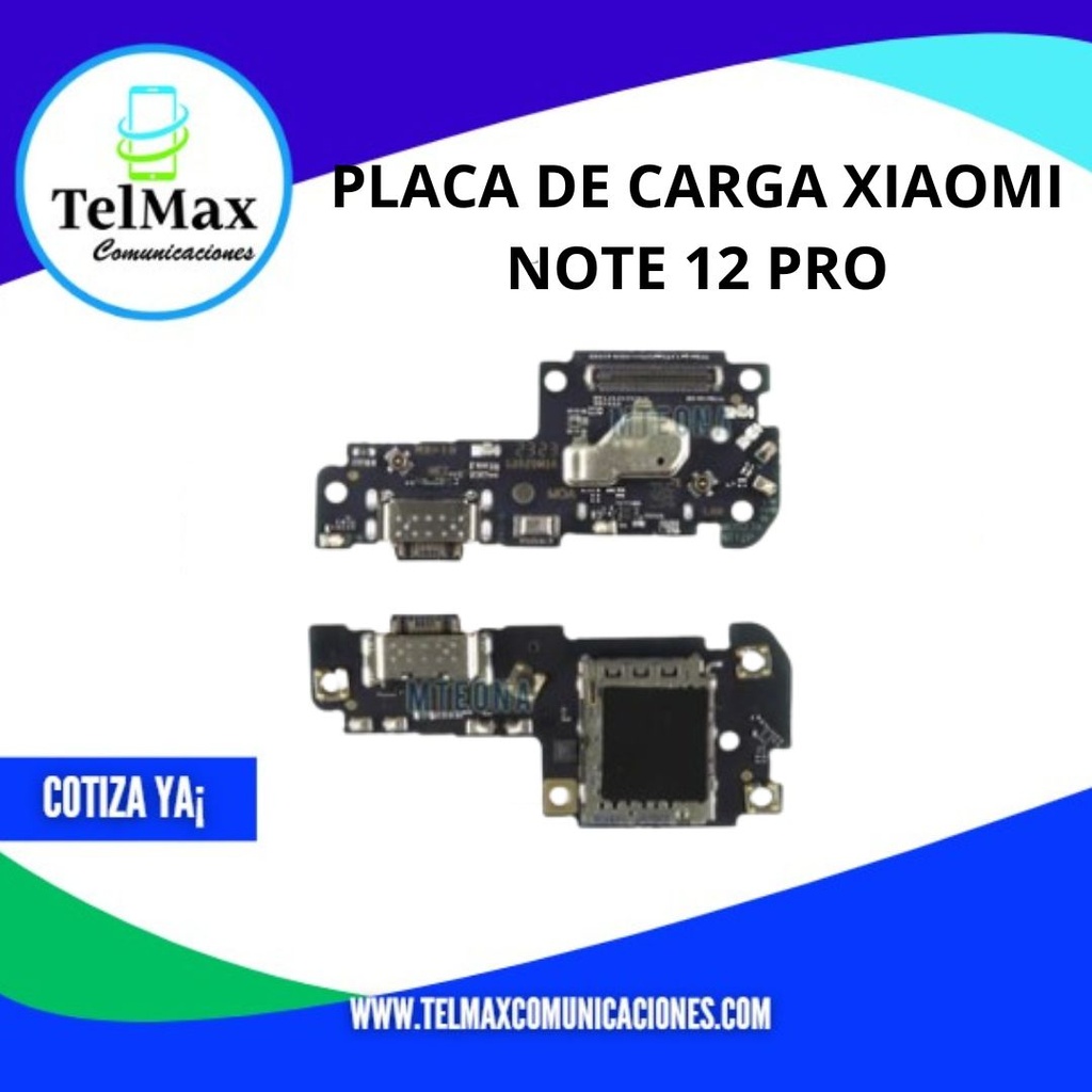 PLACA DE CARGA XIAOMI NOTE 12 PRO