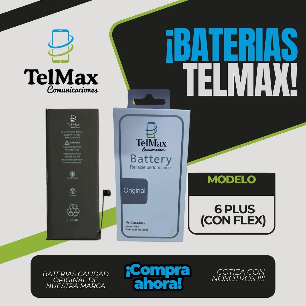 BATERIA IPHONE 6 PLUS (CON FLEX)