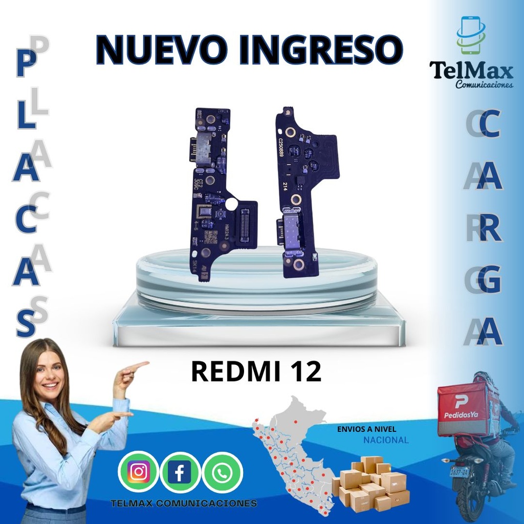 PLACA DE CARGA XIAOMI REDMI 12