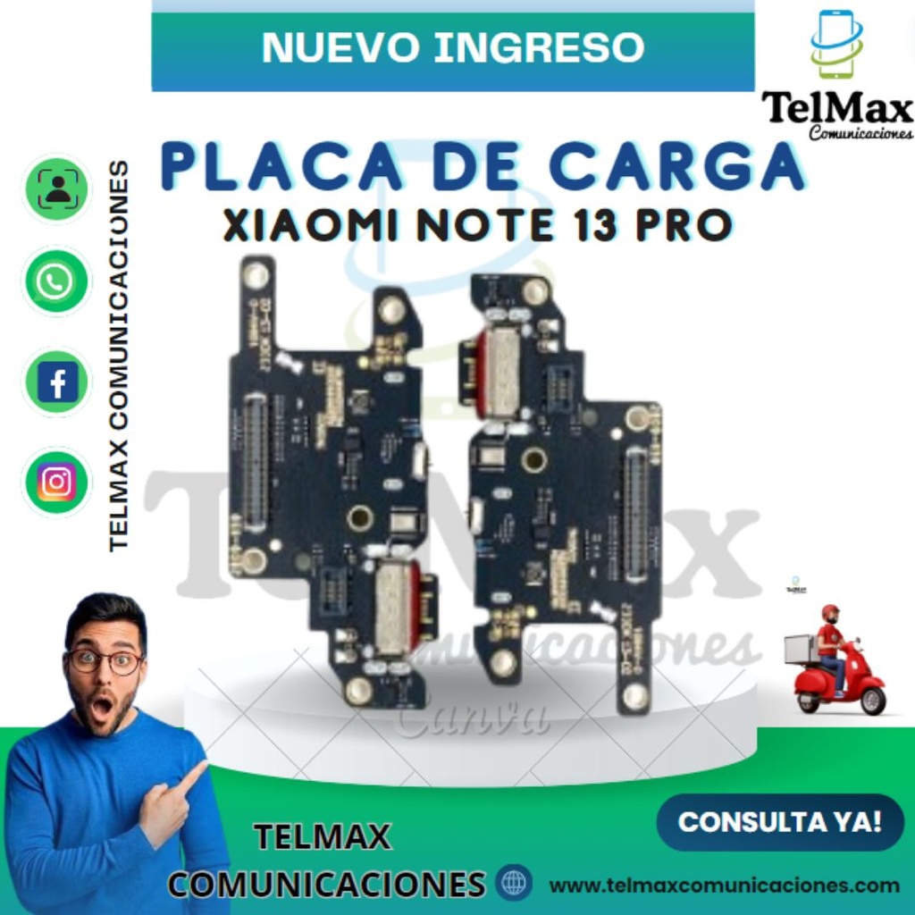 PLACA DE CARGA XIAOMI NOTE 13 PRO 4G