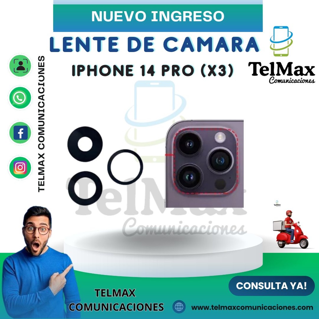 LENTE IPHONE 14 PRO/ 14 PRO MAX (JUEGO)
