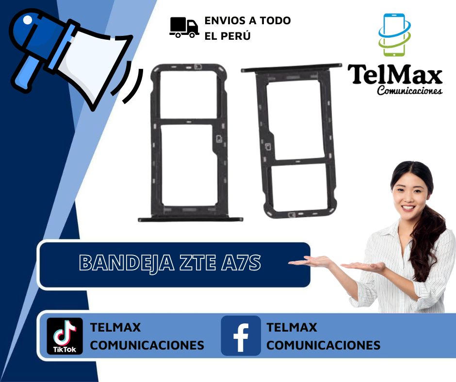 BANDEJA ZTE A7S (Negro)