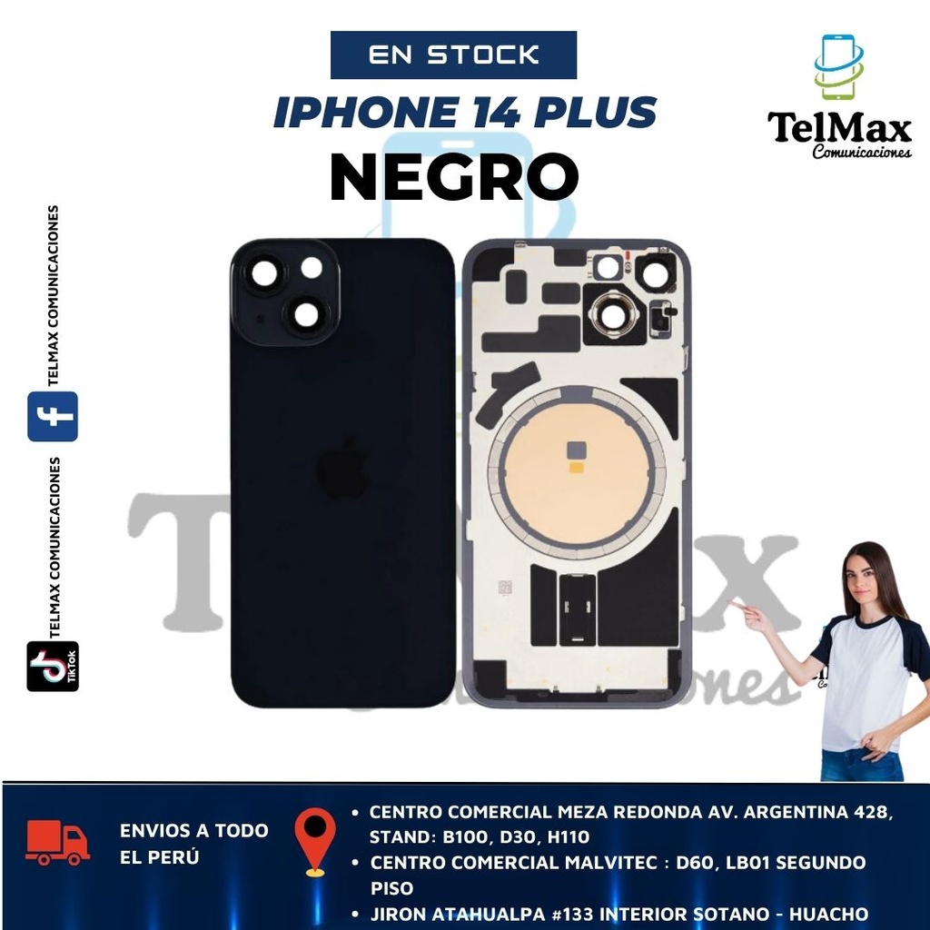 TAPA IPHONE 14 PLUS (C/Lente)+ IMAN PARA MAGSAFE
