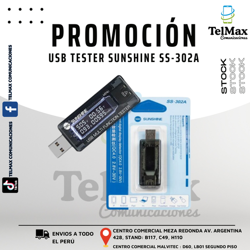 [USBTS302A] USB TESTER SUNSHINE SS-302A