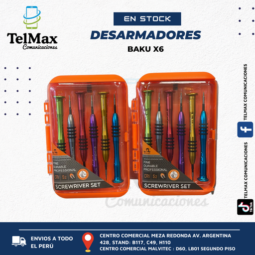 [JDX6] JUEGO DE DESARMADORES 668 X6