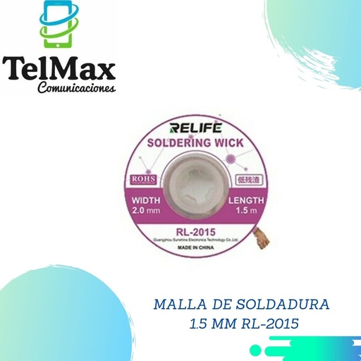 [MSR2.02015] MALLA DE SOLDADURA RELIFE 2.0mm RL-2015