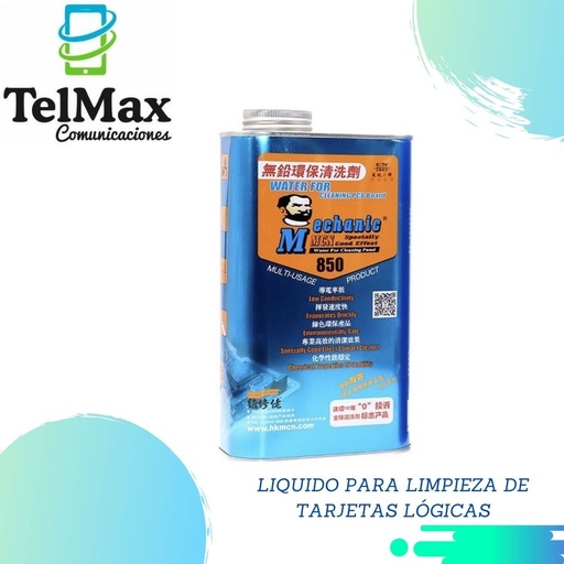 [LPLDT] LIQUIDO PARA LIMPIEZA DE TARJETAS LÓGICAS MECHANIC 800GR