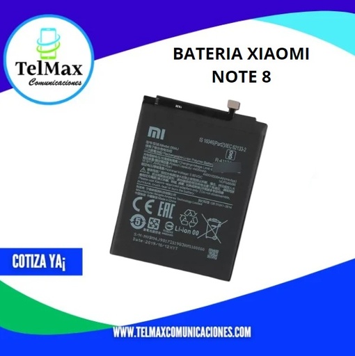 BATERIA XIAOMI REDMI NOTE 8/ NOTE 6/ REDMI 7/ NOTE 8T (BN46)
