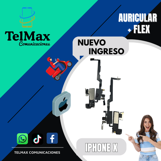 [AFIX] AURICULAR+ FLEX IPHONE X