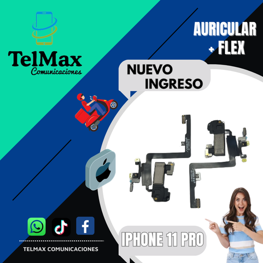 [AFI11PRO] AURICULAR+ FLEX IPHONE 11 PRO
