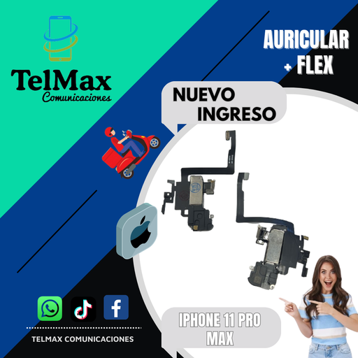 [AFI11PM] AURICULAR+ FLEX IPHONE 11 PRO MAX