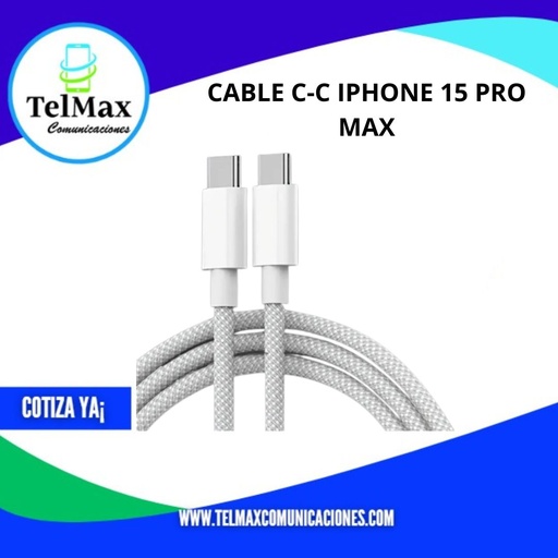 [CUSBI15PM] CABLE C-C IPHONE 15 PRO MAX
