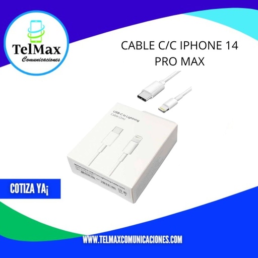 [CCCI14PM] CABLE C/C IPHONE 14 PRO MAX