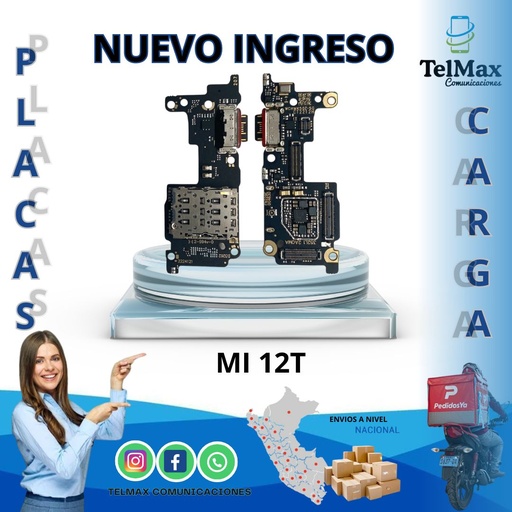 [PCXM12T] PLACA DE CARGA XIAOMI MI 12T