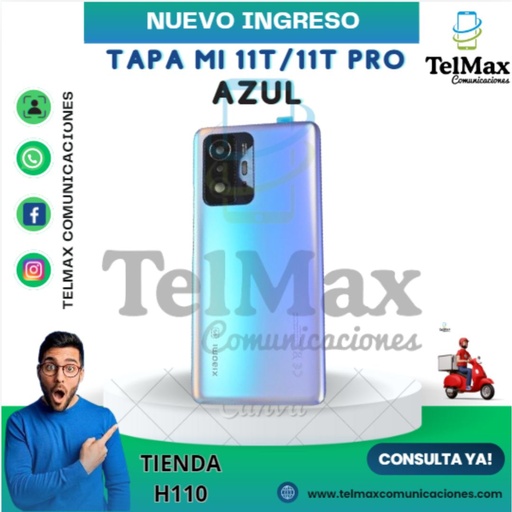 TAPA XIAOMI MI 11T PRO/MI 11T (C/Lente)