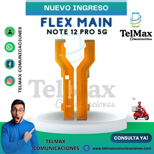 [FMXN12P] FLEX MAIN XIAOMI NOTE 12 PRO 5G