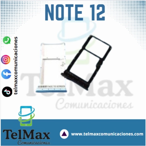 BANDEJA XIAOMI REDMI NOTE 12 5G