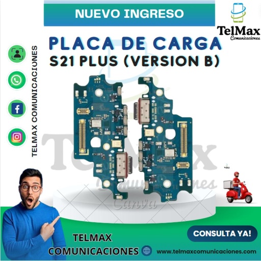 PLACA DE CARGA SAMSUNG S21 PLUS (VERSION B)