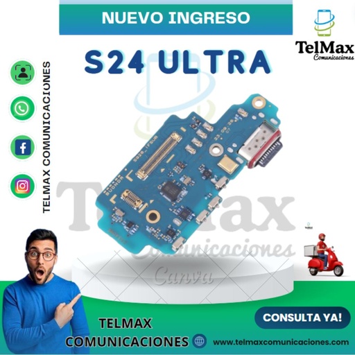 [PCSS24UO] PLACA DE CARGA SAMSUNG S24 ULTRA (Original)