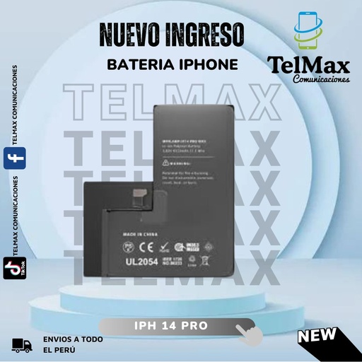 [BTIP14PO] BATERIA IPHONE 14 PRO (CON FLEX)(Original)
