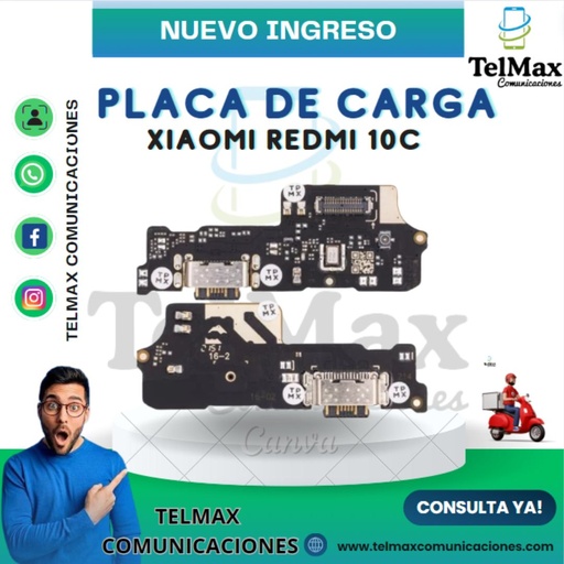 [PCXR10C] PLACA DE CARGA XIAOMI REDMI 10C
