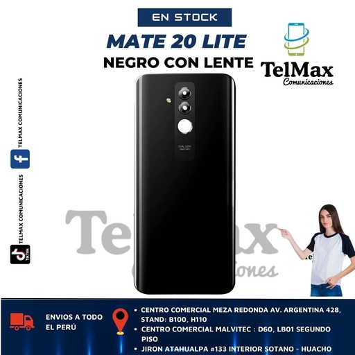 TAPA HUAWEI MATE 20 LITE (C/Lente)