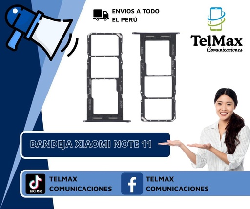 [BXRN11O] BANDEJA XIAOMI REDMI NOTE 11