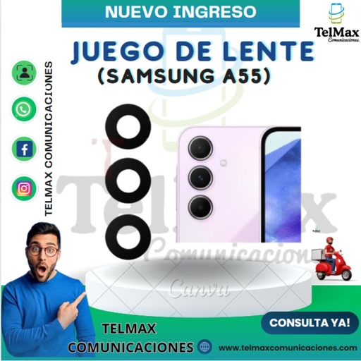 [LSA55J3] LENTE SAMSUNG A55 (JUEGO DE 3)