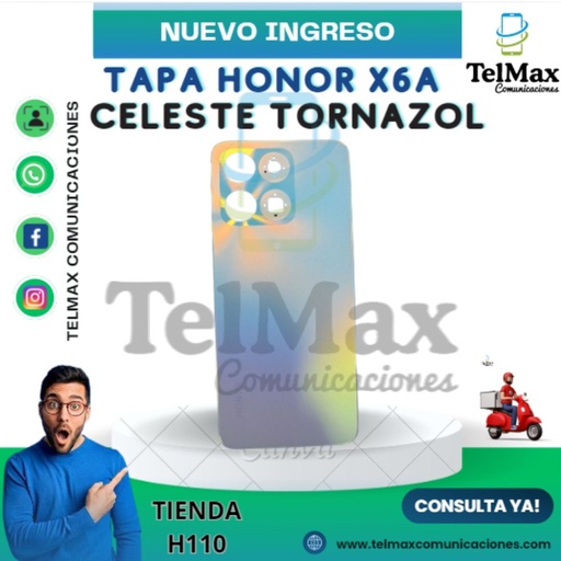TAPA HUAWEI HONOR X6A (S/Lente)