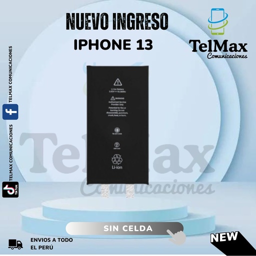 [BI13SFO] BATERIA IPHONE 13 (CELDA) (Original)