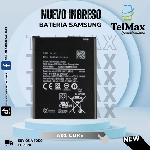 [BSA01C] BATERIA SAMSUNG A01 CORE