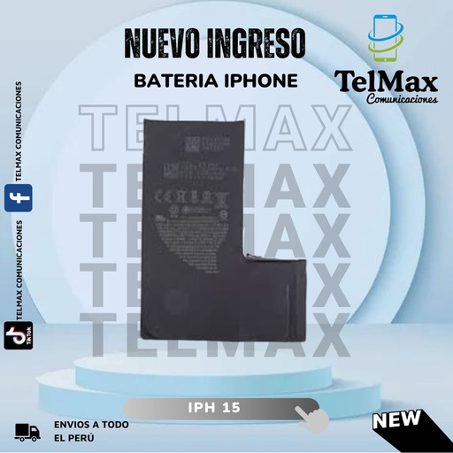 [BI15SCO] BATERIA IPHONE 15 (CELDA)(Original)