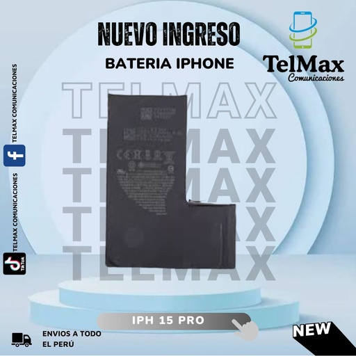 [BI15PSCO] BATERIA IPHONE 15 PRO (CELDA)(Original)