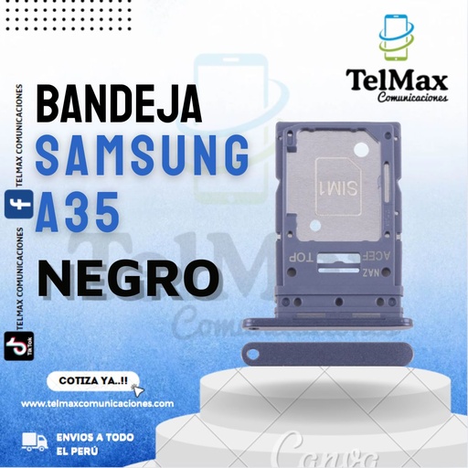 [BSA35N] BANDEJA SAMSUNG A35 (Negro)