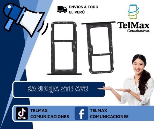 [BZTEA7SN] BANDEJA ZTE A7S (Negro)