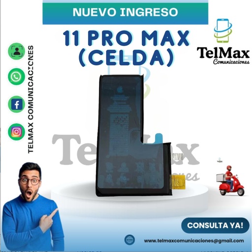[BI11PMCO] BATERIA IPHONE 11 PRO MAX (CELDA)(Original)