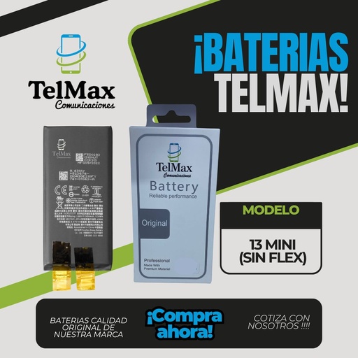 [BI13MCO] BATERIA IPHONE 13 MINI (CELDA)(Original)