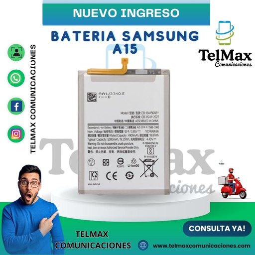 [BSA15OR] BATERIA SAMSUNG A15 (Original)
