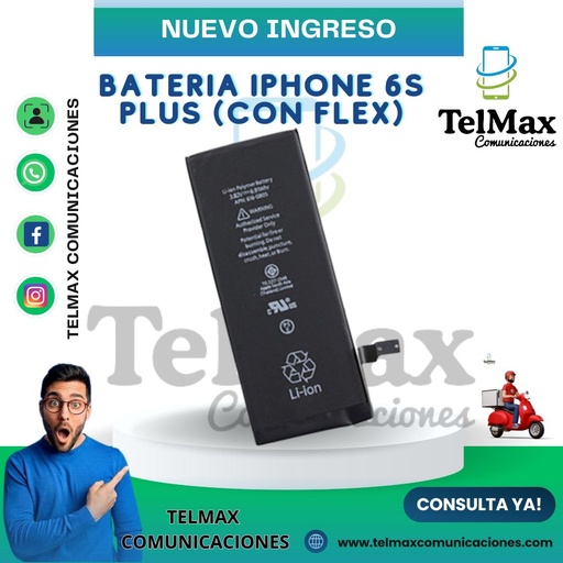 [BI6SPCFO] BATERIA IPHONE 6S PLUS (CON FLEX)