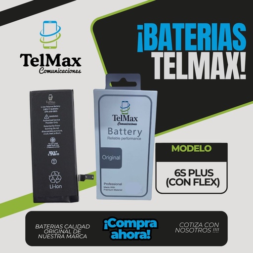 [BI6SPCFO] BATERIA IPHONE 6S PLUS (CON FLEX)